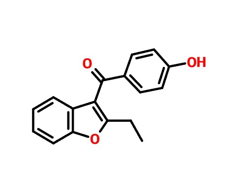 CAS 1477-19-6 (2-etyyli-1-bentsofuran-3-yyli)-(4-hydroksifenyyli)metanoni