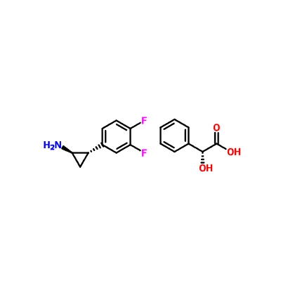 CAS 376608-71-8|(1R,2S)-2-(3,4-difluorifenyyli)syklopropaaniamiini (2R)-hydroksi(fenyyli)etanoaatti