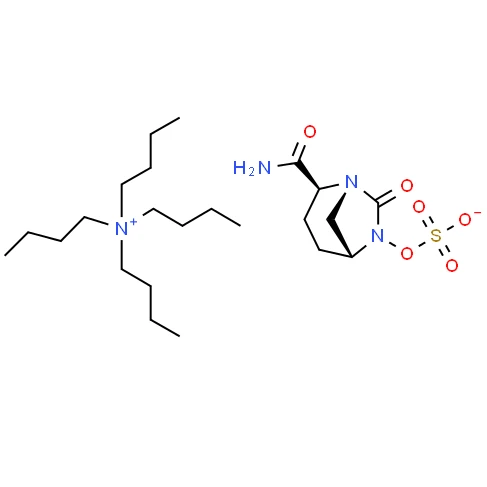 CAS-nro: 1192651-80-1 Tetrabutyyliammonium(1R,2S,5R)-2-karbamoyyli-7-okso-1,6-diatsabisyklo[3.2.1]oktaani{{11} }yylisulfaatti