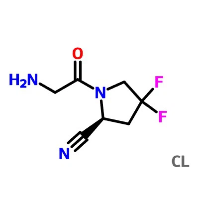 CAS:1448440-51-4|(S)-1-(2-aminoasetyyli)-4,4-difluoripyrrolidiini-2-karbonitriilihydrokloridi