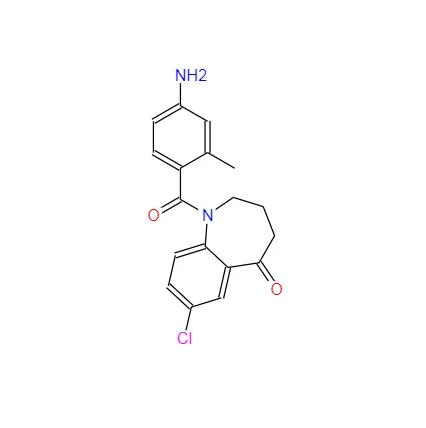 CAS:137977-97-0丨1-(4-Amino-2-metyylibentsoyyli)-7-kloori-1,2,3,4-tetrahydro{ {9}}H-1-bentsatsepiini-5-yksi